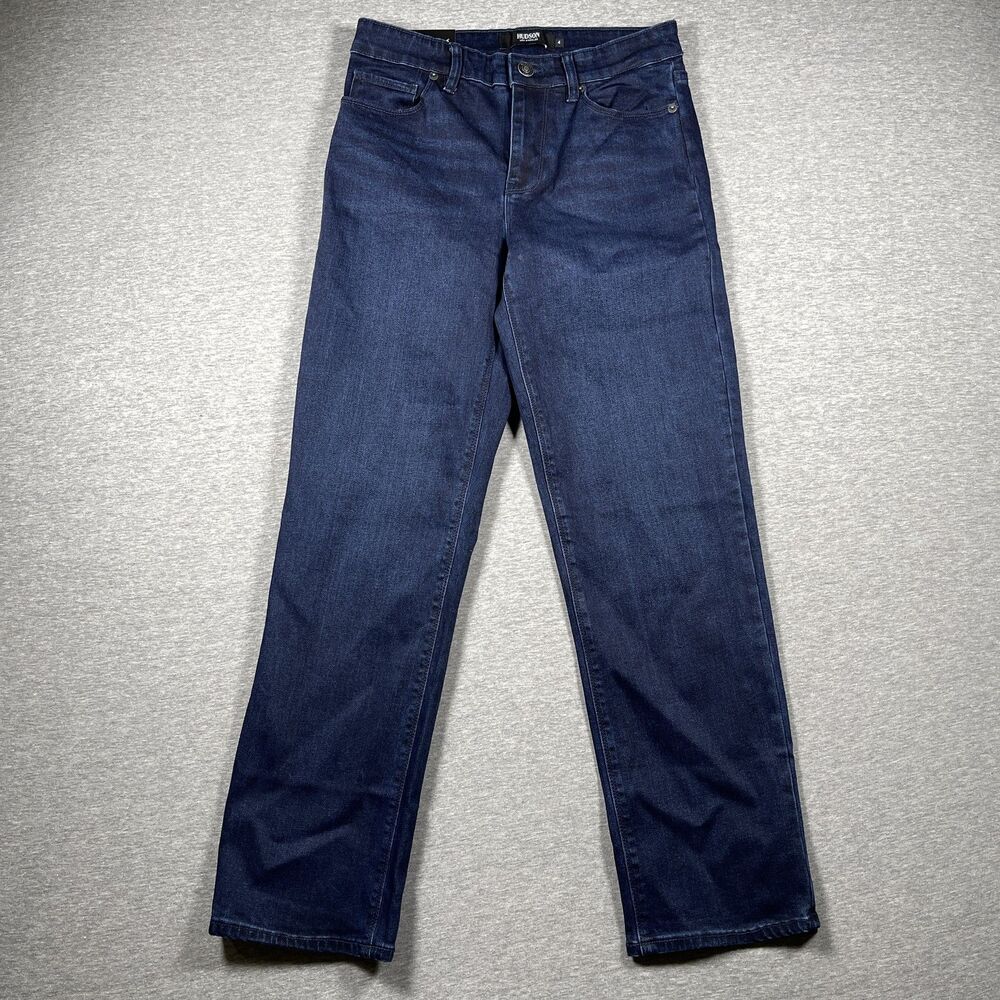 NWT Hudson Jeans Womens 4 Blue Midrise Straight Dark Wash Los Angeles